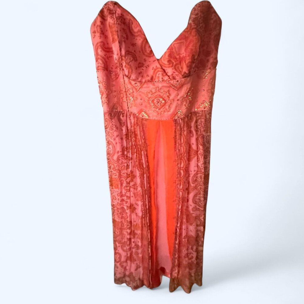 Laundry by Shelli Segal Chiffon Embellished Dress